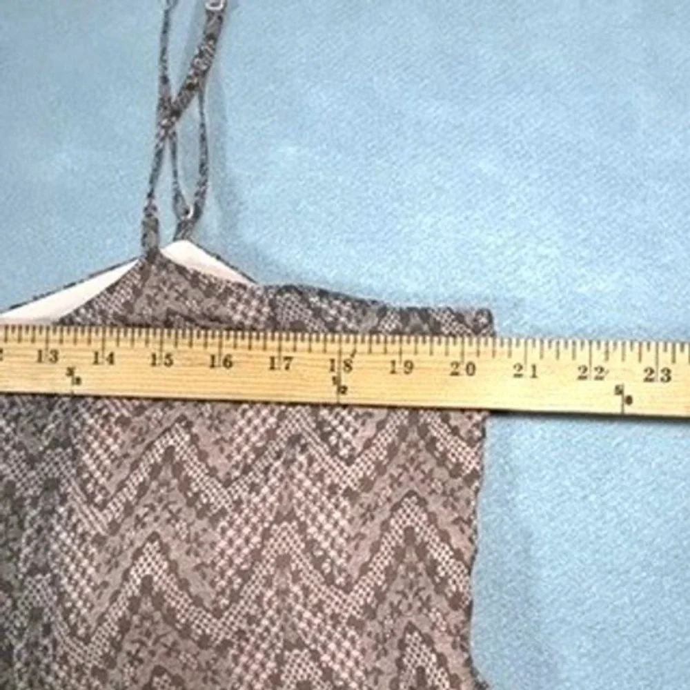 Victoria's Secret Chevron Pleated Babydoll‎ Dress L Earthy Boho Coquette Indie